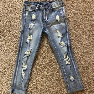 Rubber-band Stretch Jeans